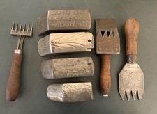 LOT 7 VINTAGE ICE SHAVER PLANES, ICE PICKS, GEM, SNOW CONES, WHISKEY BAR DRINKS