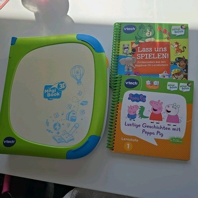 VTech MagiBook 3D grün - blau Inkl. 2 Lernbücher Lerncomputer
