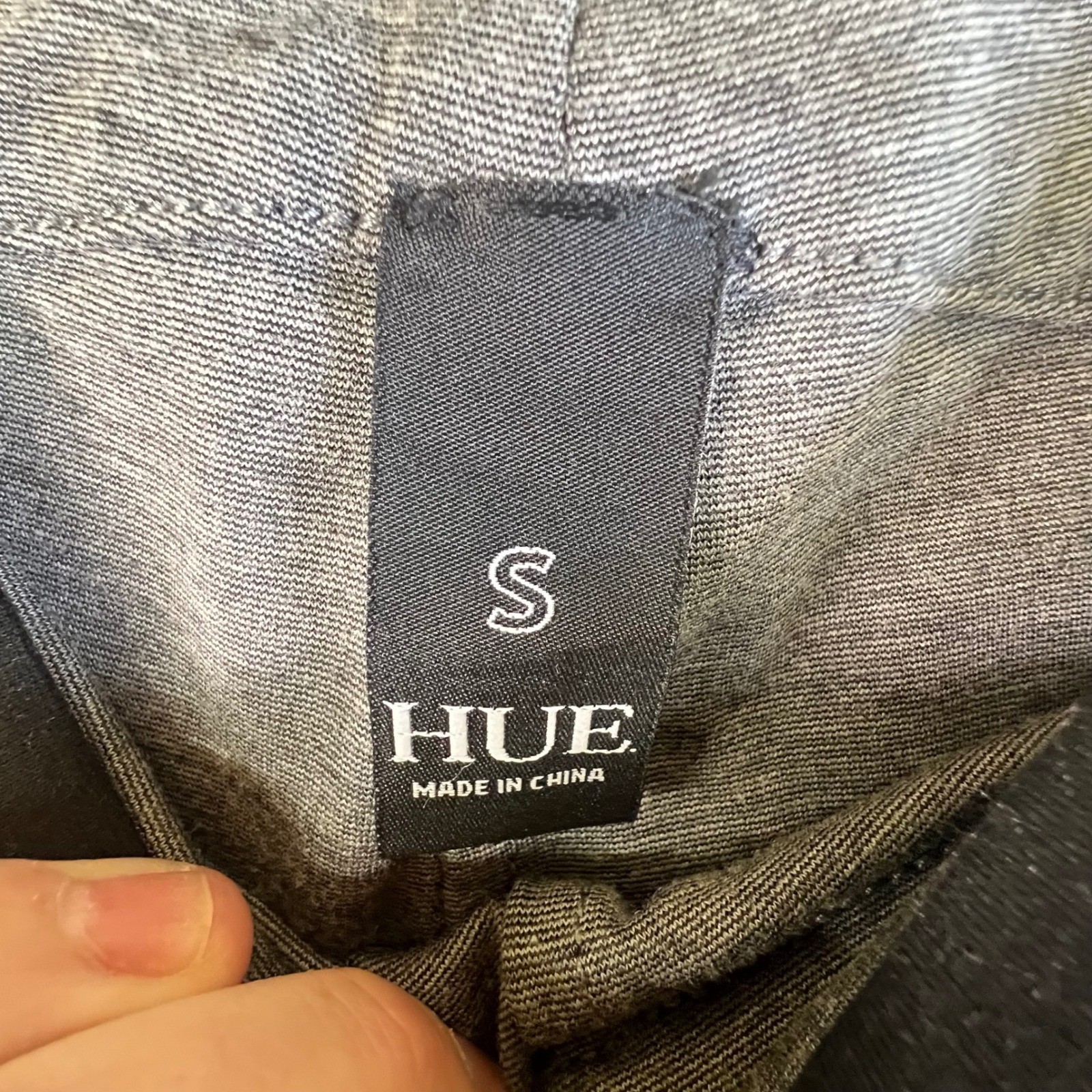 HUE Black Leggings Basic Comfortable Stretch Wais… - image 2