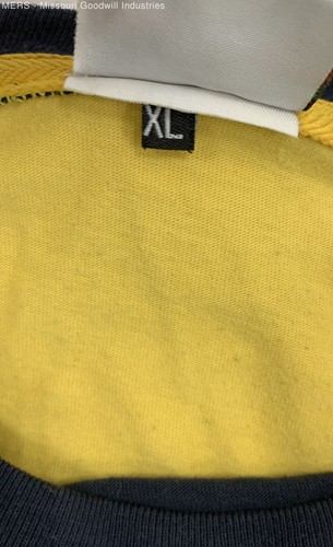 Lacoste Men's Blue/Yellow Short Sleeve Colorblock Logo T-Shirt Size XL - Picture 4 of 4