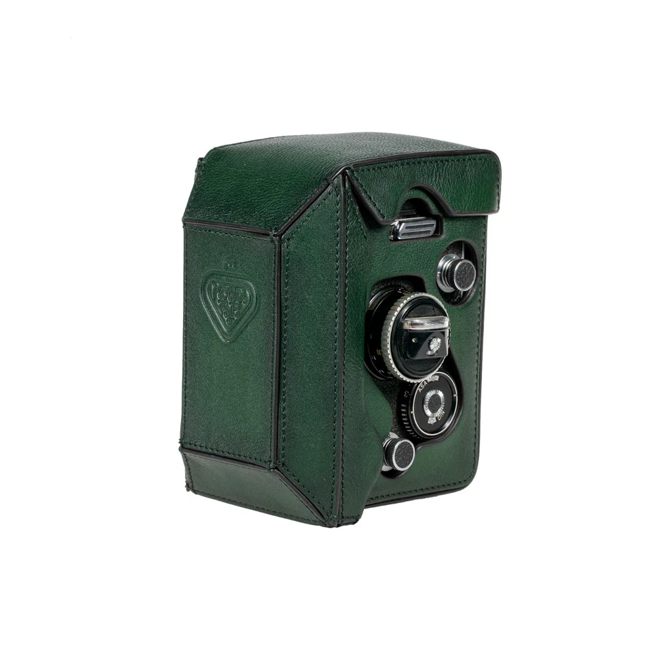 MR ZHOU Green Leather Case for Rolleiflex 2.8F/E/D 3.5F/E/D with Rolleikin Kit - Image 3 of 4