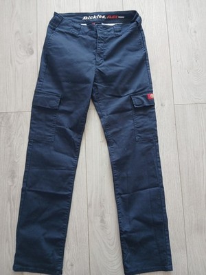 Dickies Flex Cargo Trousers Workwear Navy W29 M