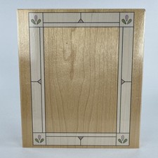 Stamps Happen Flower Fairy Ornate Frame Wood Rubber Stamp 5.25 x6 XXL