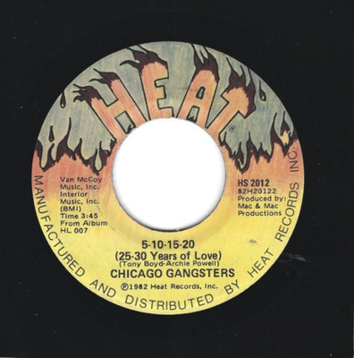 SWEET/70's/XO SOUL 45   The Chicago Gangsters  Heat  2012
