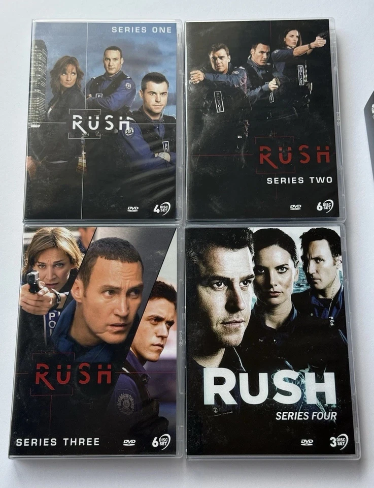 RUSH The Complete Collection DVD Aussie Cop TV Series 1-4 R4 19 Disc Set RARE - image 3 of 4