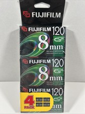 Fuji 120 8mm High Quality Video Cassette Tape P6-120 4 Pack New Sealed Fujifilm
