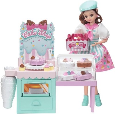 Licca-chan Oshigoto Friends Patisserie Rika-chan Doll Cake Shop Set
