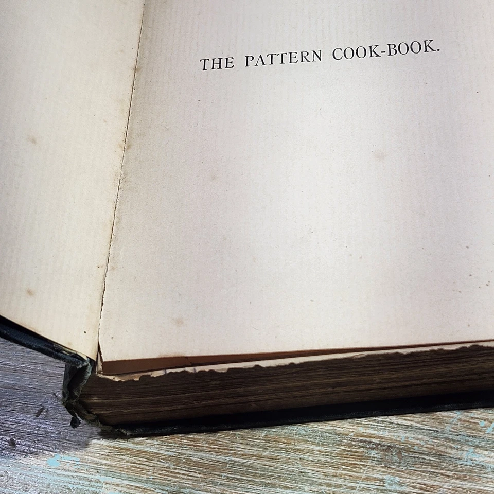 Antique The Pattern Cook Book Butterick Hardcover 1890 - Image 3 of 4