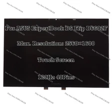 For ASUS ExpertBook B6 Flip B6602F WQXGA 120Hz LCD Assembly Touch Screen 40Pins