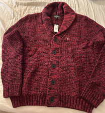 NWT EXPRESS MENS SHAWL NECK CARDIGAN - MEDIUM - CONCORD MSRP 128.00
