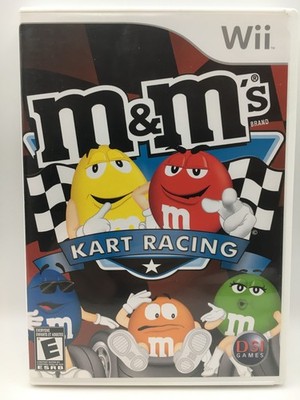 Nintendo Wii 2007 - M&M's Kart Racing w/ Box & Manual (Works)