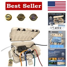 Weatherproof Connection Box for Outdoor Use - Secure Extension Cord Protection