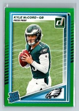 2025 Panini Donruss Kyle McCord (RC) Green Press Proof Eagles 