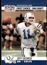 1990 Pro Set #669b Jeff George