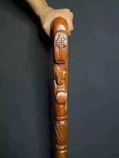 Hand carved Unique Walking Stick Wooden Cross Cane Beautiful Christmas gifts