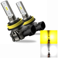 2 PC Light H8/H11/H16 Fog Driving DRL Bulbs Foglights White 6500K 2400LM 24W New