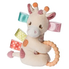 Mary Meyer Taggies Soft Baby Rattle with Teether Ring and Sensory Tags, 6-Inc...