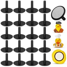 20Pcs Plastic Duck Holder Car, Rubber Plug Ducks Display Black 20 pcs