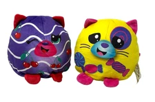 MISFITTENS Lot 2 Get Meowt Candy Cherries Kitty Cats 6" Plush Basic Fun