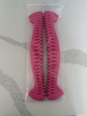 Retractable Ice Skate Blade Guards Pair, Pink Blade Protection