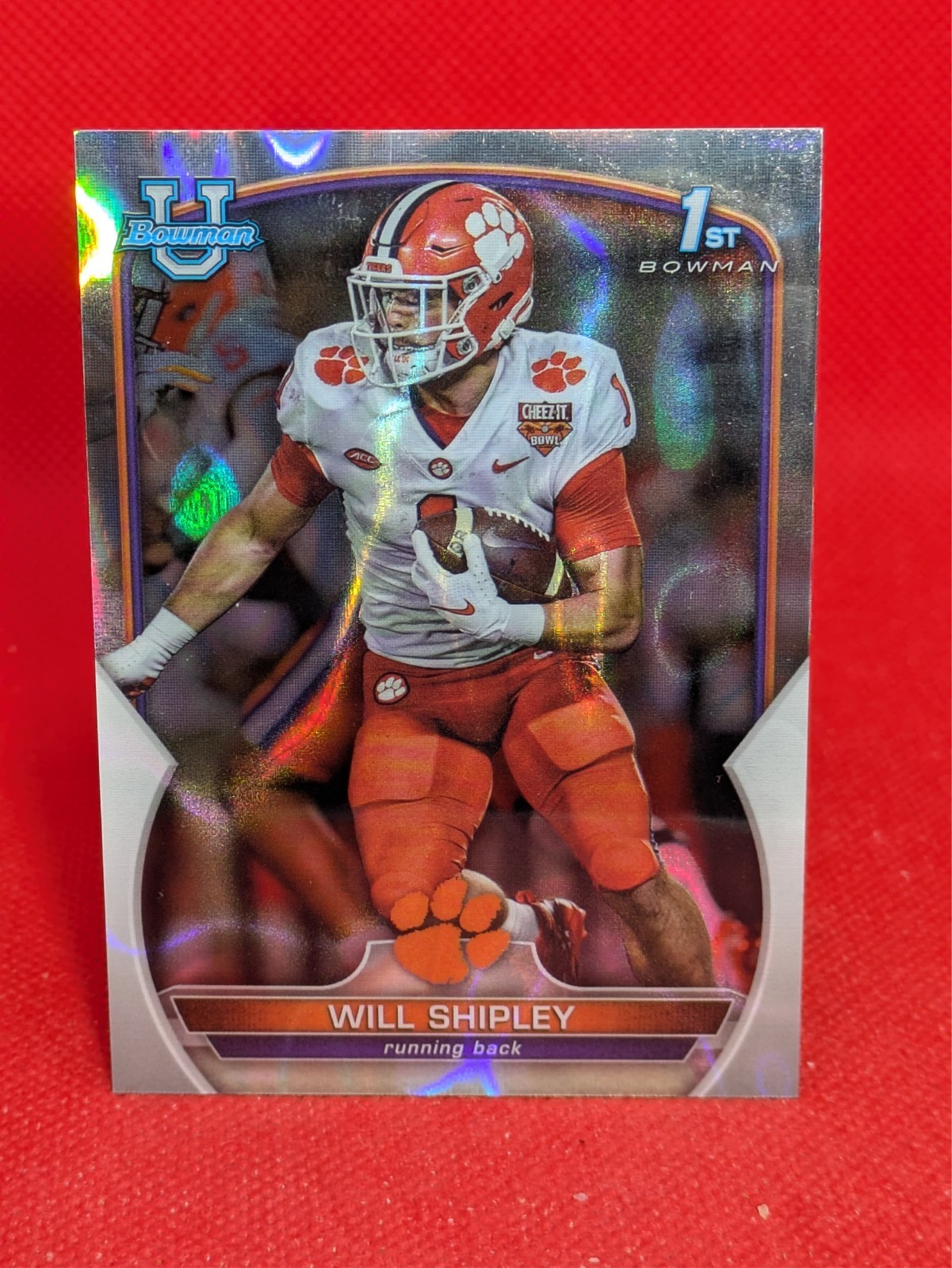 2022 Bowman Chrome University Lava Refractors #73 Will Shipley 92/100