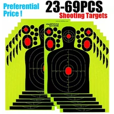 23-69 pcs Shooting Targets Reactive Splatter Range Paper Target Gun Shoot Rifle