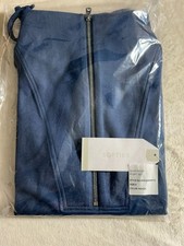 Women's New Softies Dream Quarter Zip Short Set Small Indigo NWT
