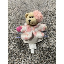 Starbucks Bearista 46th Edition Mini Plush Bear Pink Polka Dot Fur Coat