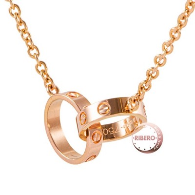 Cartier Baby Love Halskette Anhänger 18K Rotgold Roségold echt
