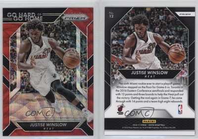 2016-17 Panini Prizm Go Hard or Go Home Ruby Wave Prizm Justise Winslow #12
