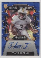 2024 Panini Prizm Draft Picks Signing Day Blue Ice 12/75 Frank Gore Jr Auto 10no