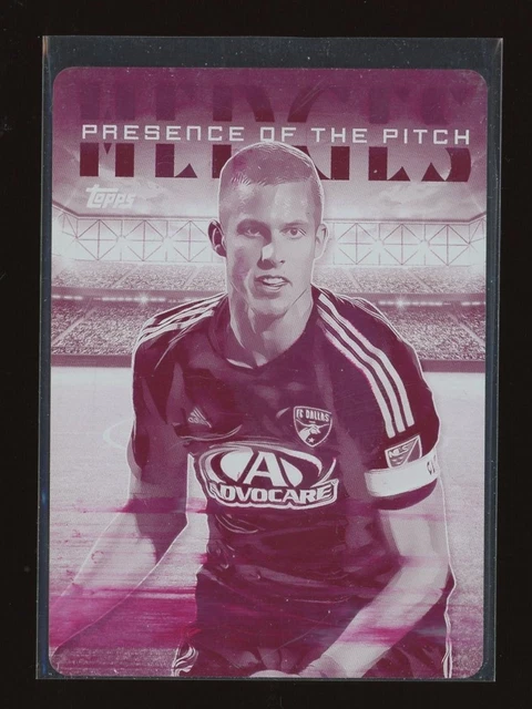2016 Topps MLS Presence of the Pitch Matt Hedges MAGENTA DRUCKPLATTE 1/1 FCD