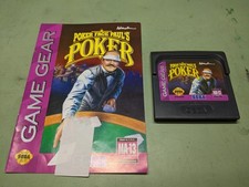 Poker Face Paul's Poker Sega Game Gear Disk and Manual