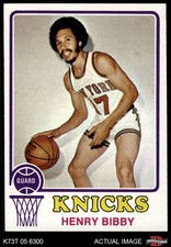 1973 Topps #48 Henry Bibby Knicks RC UCLA 8 - NM/MT