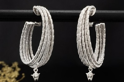 Wellendorff Ohrringe Creolen Sonnenglanz Diamanten Weißgold 750 Full Set Schmuck