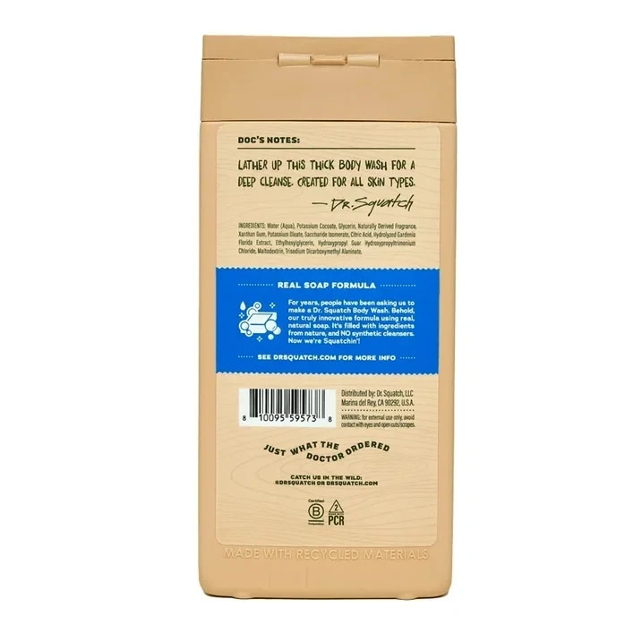 Dr. Squatch Fresh Falls Body Wash for Men – Natural Cleanser, 14 fl oz - Image 3 of 3