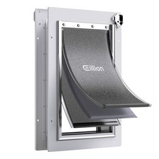 Medium Dog Door For Exterior Interior Door 3 Flap Aluminum Locking Panel