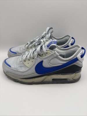 Nike Air Max Terrascape 90 Pure Platinum Hyper Royal DV7413 002 Size 7 Blue Gray