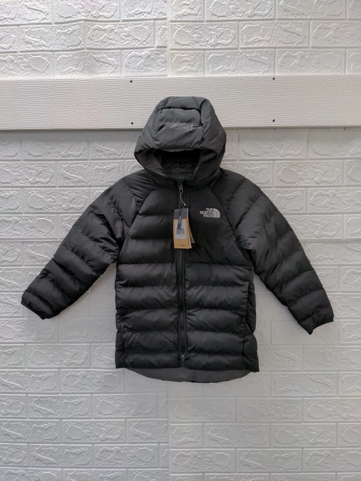 New The North Face Girls Reversible Perrito Parka Black Sz XS (6)