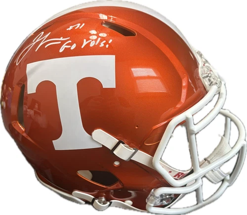 Jamal Lewis autograph and inscription Full Size Helmet. Autograph is certified.