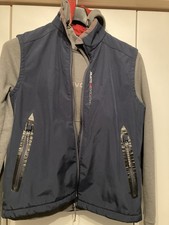 Musto Herren Weste Blau Gr. M Stehkragen Rei�...