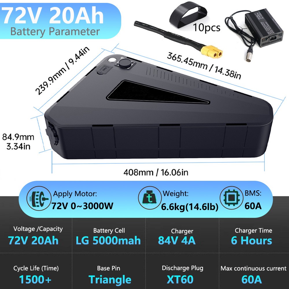 Battery For 0-2000w Motor