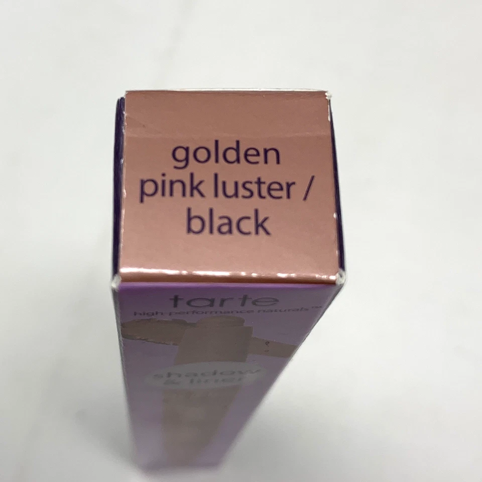 Tarte Quick Stick Waterproof Shadow & Liner Golden Pink Luster/Black New in Box - Image 2 of 4
