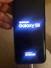 Samsung S8 Android Cell Phone Locked US Cellular Black Works Charges - No Cord
