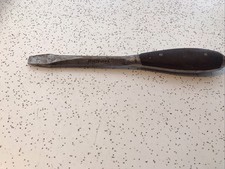 Irwin Screwdriver US of A  Wood Split Handle    Well Used  Vintage