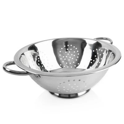 Passoire Cuisine Pâtes Égouttoir Acier Inoxydable Inox Poignées Pied 28cm Vilde - Photo 1/4