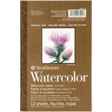 Strathmore Watercolor Paper Pad 5.5"X8.5"-12 Sheets