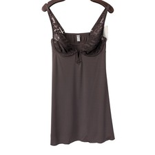 Wacoal 814396 After Dark Chemise Lace Size Large Brown NWT 120