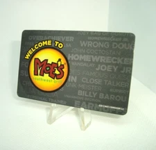 MOE'S Southwest grill Gift Card Pre-Used No $ Value COLLECTABLE Only  $1.50