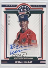 2022 Panini USA Baseball Stars & Stripes /499 Bubba Coleman #ADP1-BC Auto 14ij